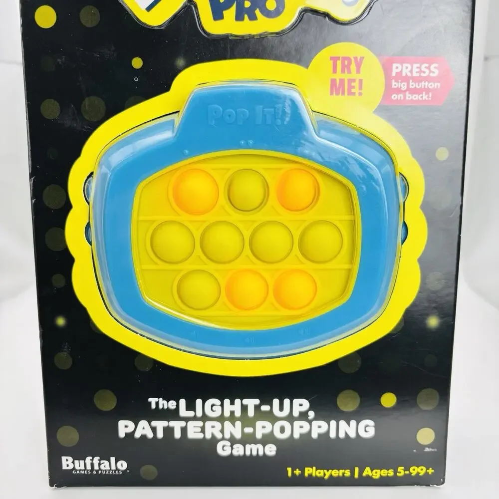NEW ~ Buffalo Games ~ Pop It! Pro ~ The Light-Up Pattern Popping Game. Cool Game